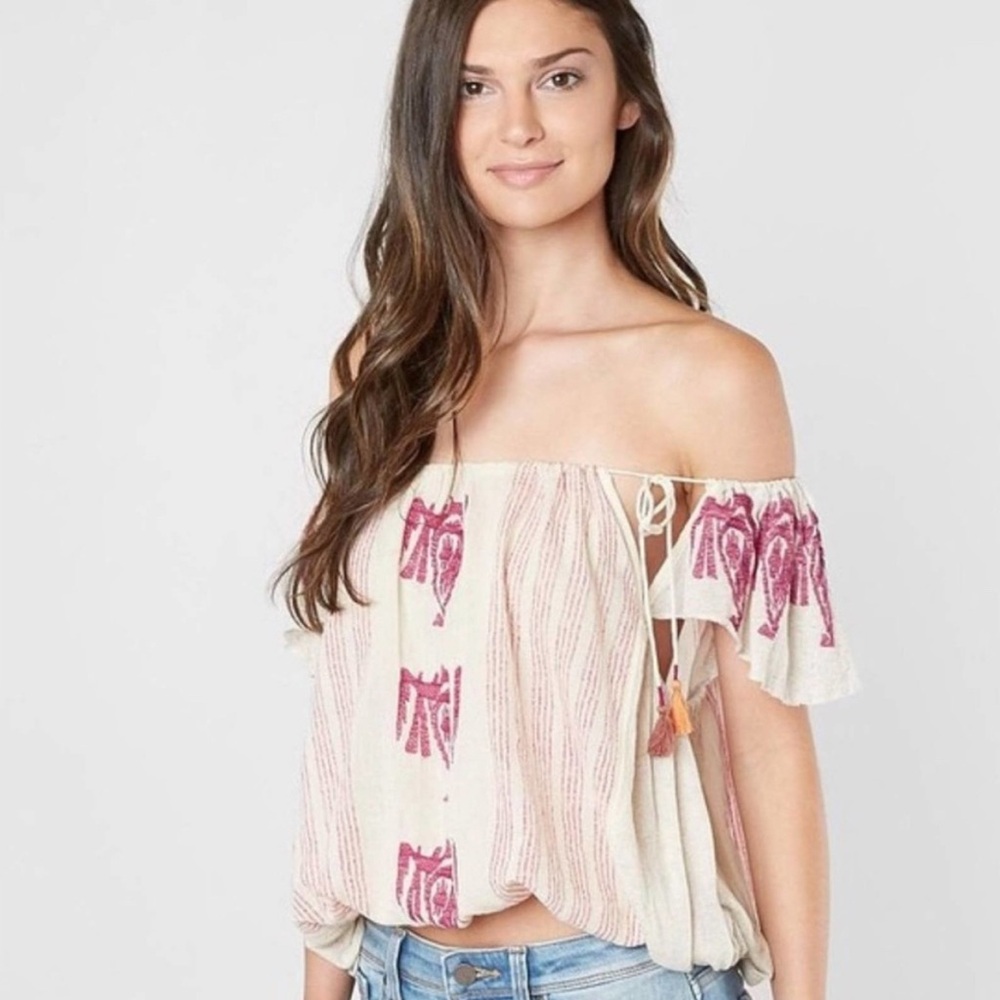 Free People tassel pukka tee
